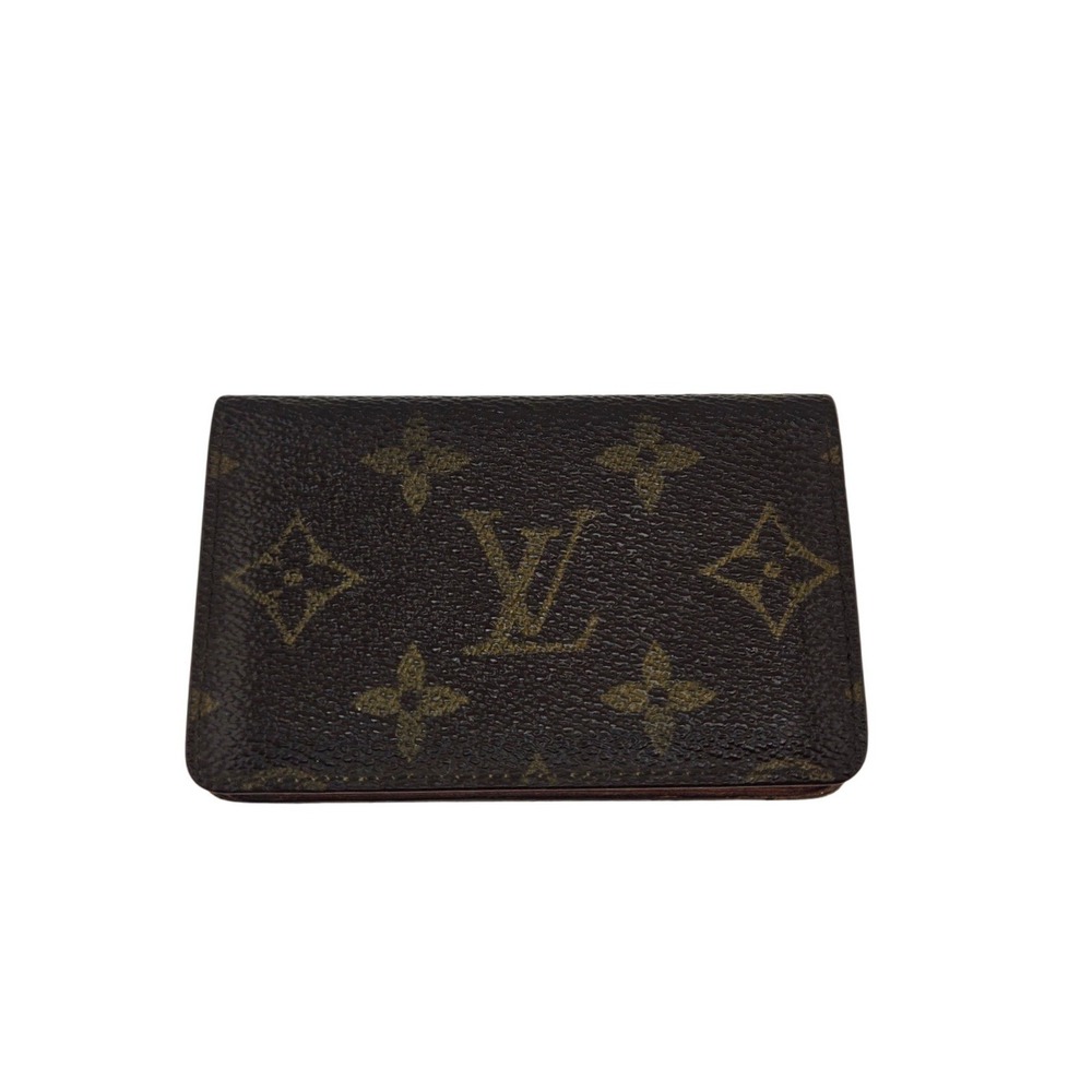 Louis Vuitton Monogram Enveloppe Carte de Visite Card Holder Brown M62920